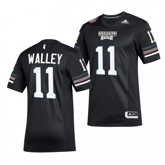 2021-22 Mississippi State Bulldogs Jaden Walley Special Game Jersey Black