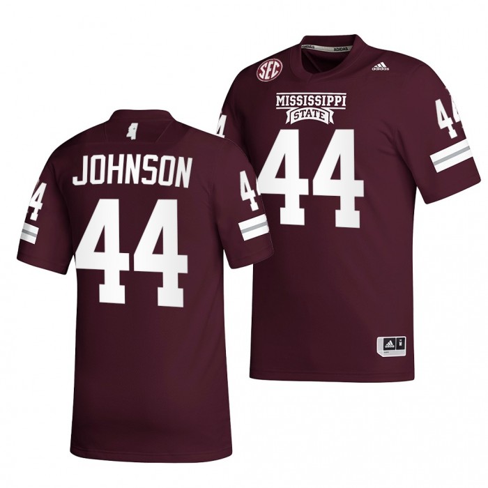 2021-22 Mississippi State Bulldogs Jett Johnson College Football Jersey Maroon