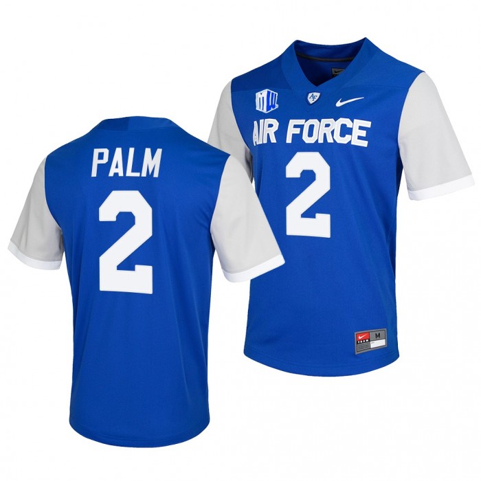 Air Force Falcons Elisha Palm Blue Jersey 2021-22 College Football Game Jersey-Men
