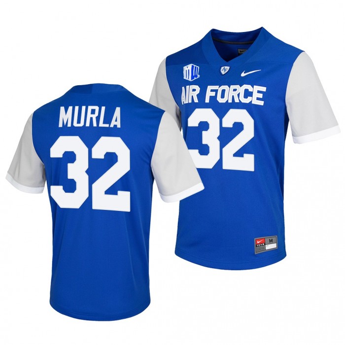 Air Force Falcons Matthew Murla Blue Jersey 2021-22 College Football Game Jersey-Men