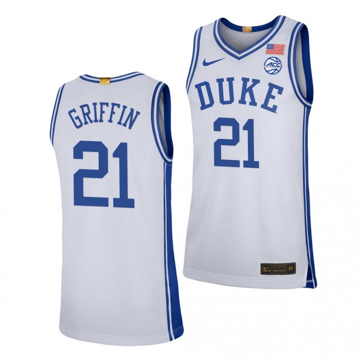 AJ Griffin Duke Blue Devils White Jersey 2021-22 College Basketball Limited Shirt