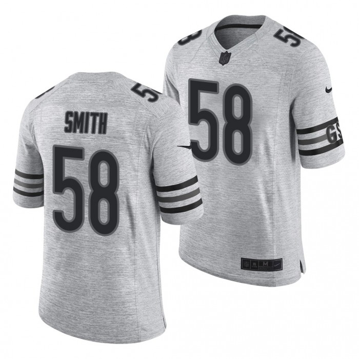 Chicago Bears Roquan Smith For Men Jersey Gridiron Gray Limited Jersey-Gray