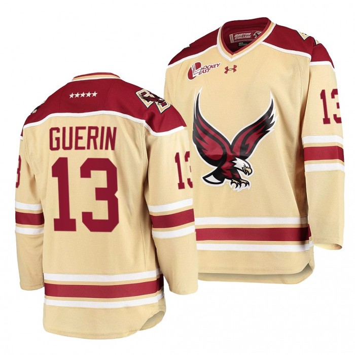 Bill Guerin Boston College Eagles Beige Alternate Jersey College Hockey 2021-22