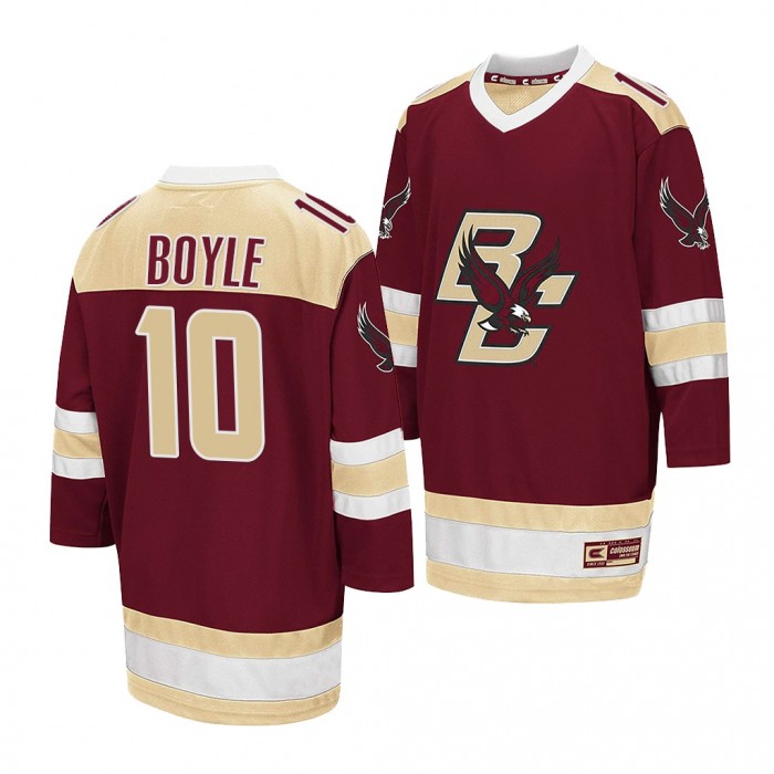 Boston College Eagles Brian Boyle Maroon Away Hockey Jersey 2021-22