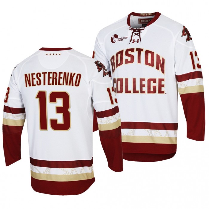 Boston College Eagles Nikita Nesterenko White Performance Hockey Jersey 2021-22