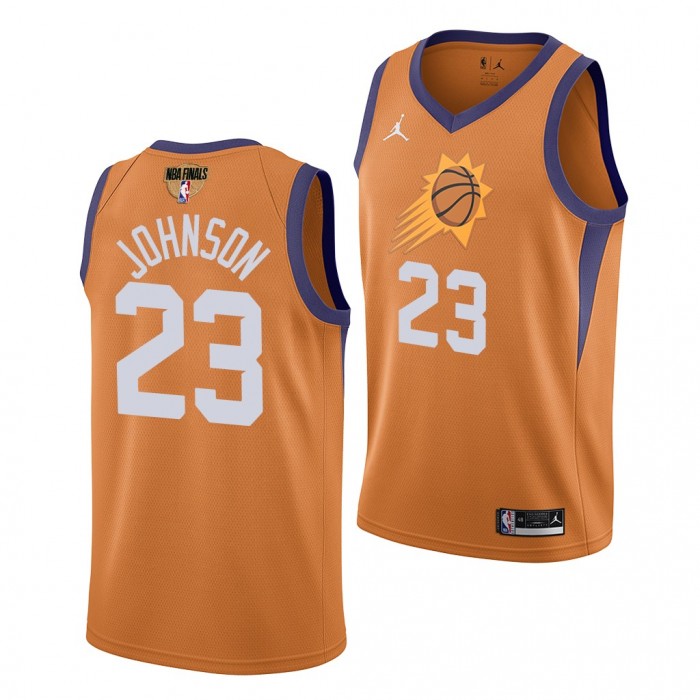 North Carolina Tar Heels 2019 Draft Cameron Johnson Suns Orange #23 Jersey 2021 Western Conference Champions