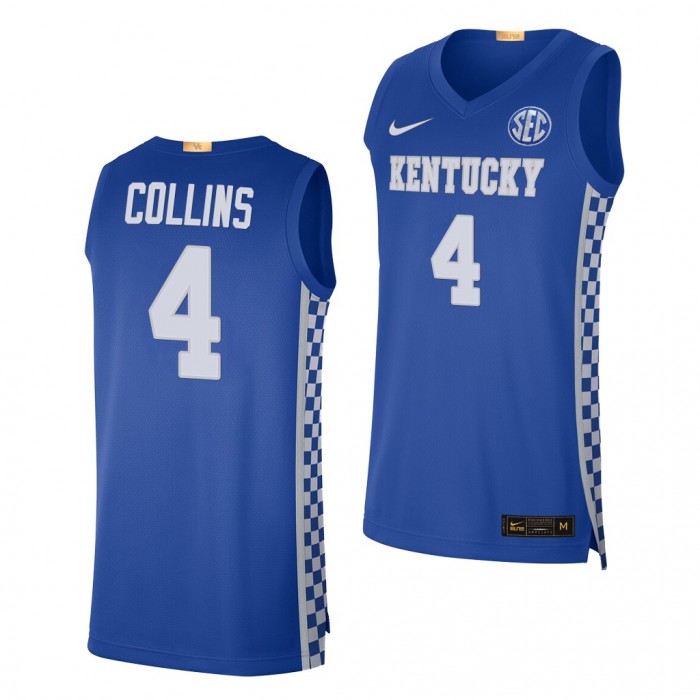 Daimion Collins Jersey Kentucky Wildcats 2021-22 College Basketball Authentic Jersey-Royal