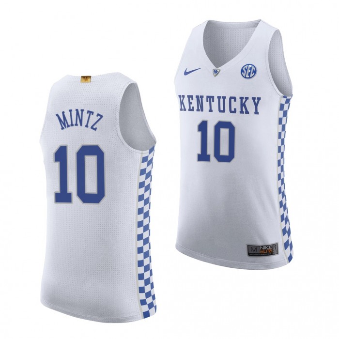 Davion Mintz Jersey Kentucky Wildcats 2021-22 College Basketball Authentic Jersey-White