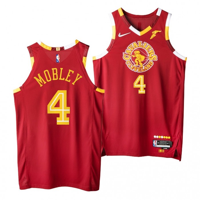 Evan Mobley Cavaliers NBA 75th Authentic Jersey 2021-22 City Edition Red
