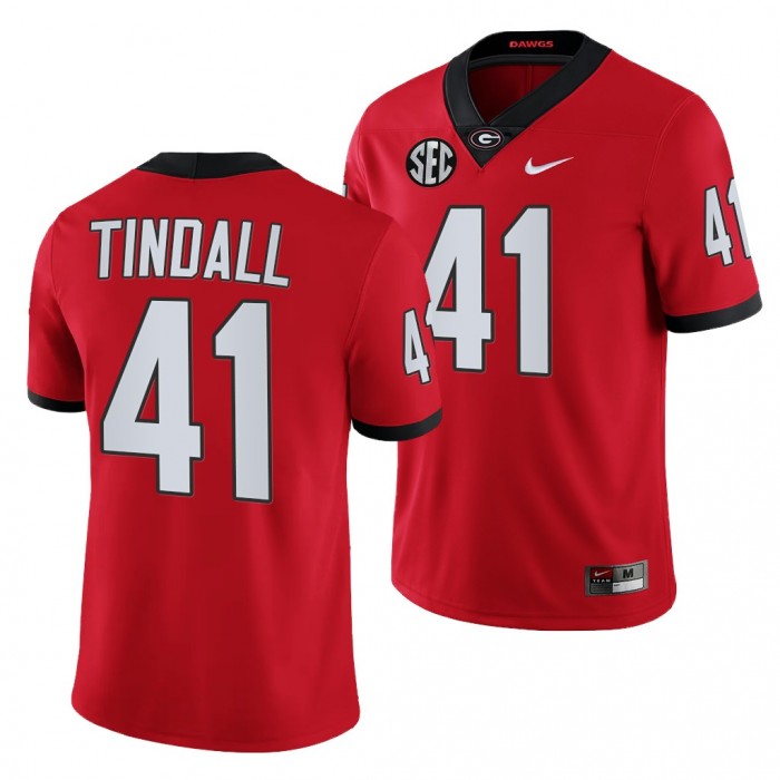 Georgia Bulldogs Channing Tindall College Football Jersey Red