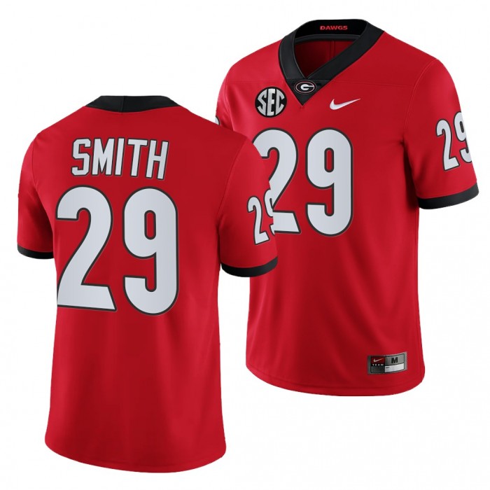 Georgia Bulldogs Christopher Smith College Football Jersey Red
