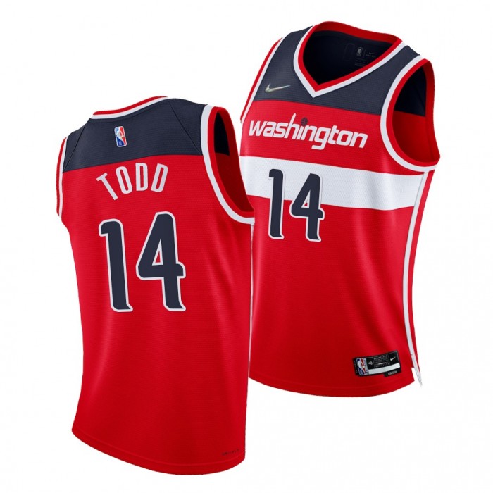 Isaiah Todd Wizards 75th Diamond Anniversary Jersey 2021-22 Icon Edition Red