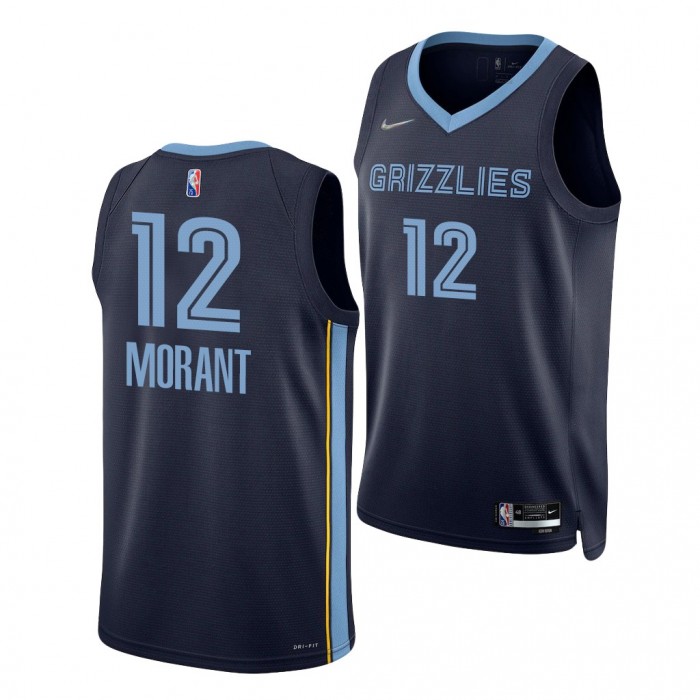 Murray State Racers 2019 Draft Ja Morant Grizzlies Navy #12 Jersey 75th Anniversary