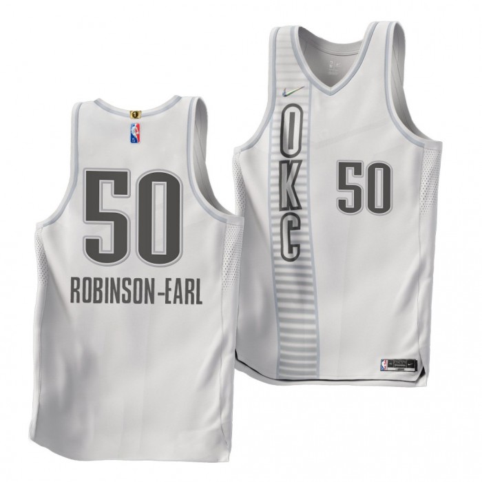Jeremiah Robinson-Earl Thunder 75th Authentic Jersey 2021-22 City Edition White