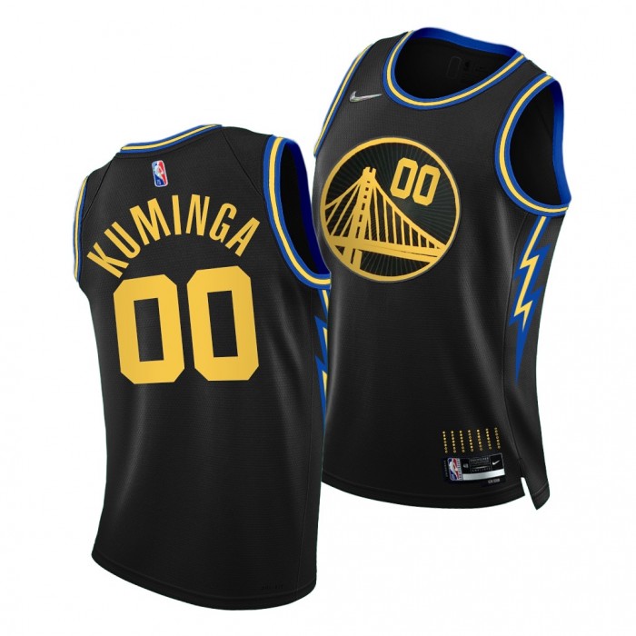 Jonathan Kuminga Warriors NBA 75th Season Jersey 2021-22 City Edition Black