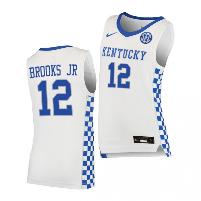 Keion Brooks Jr. Kentucky Wildcats White Jersey 2021-22 College Basketball Replica Shirt