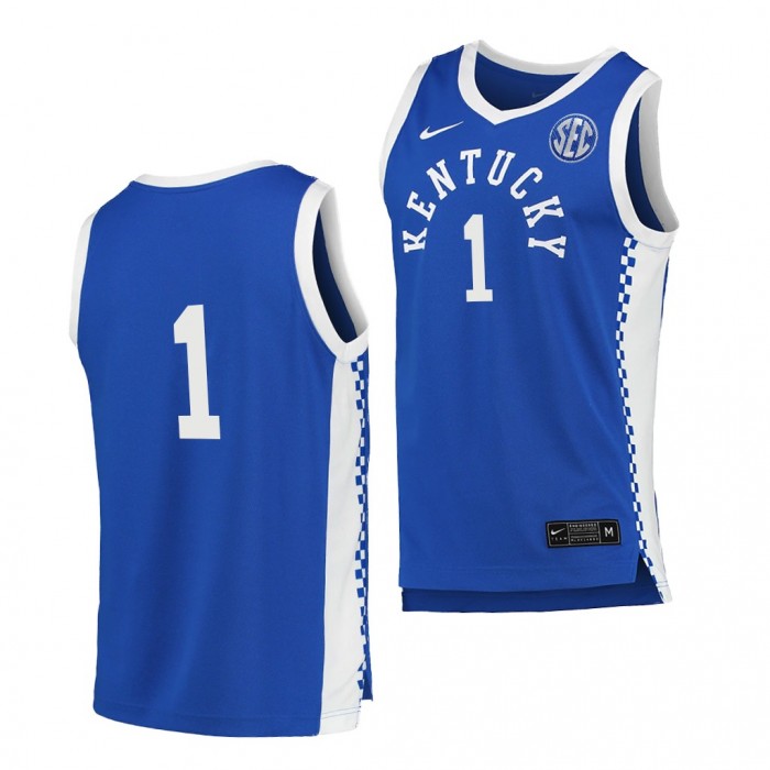 Kentucky Wildcats Royal Jersey 2021-22 College Basketball Replica Shirt