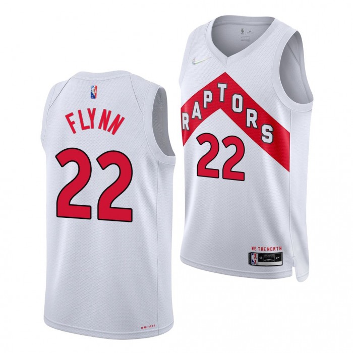 2020 NBA Draft Malachi Flynn Raptors San Diego State Jersey White #22