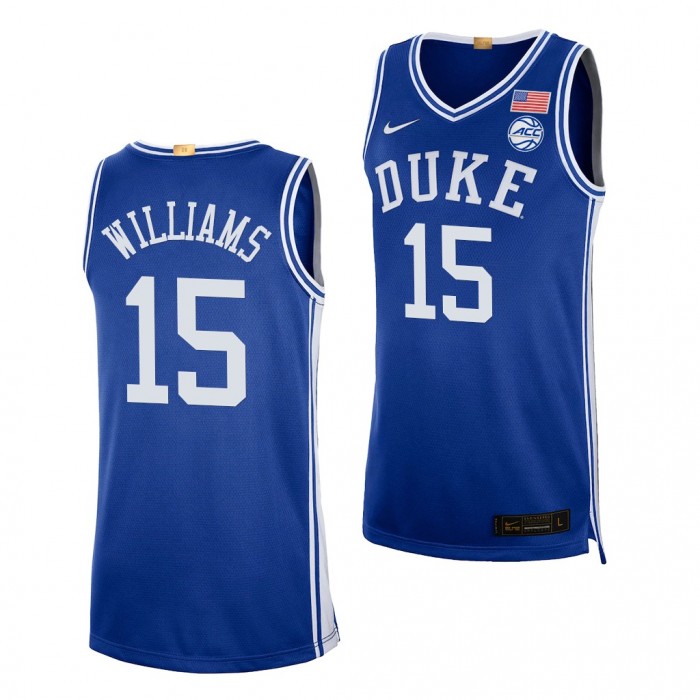 Mark Williams Jersey Duke Blue Devils 2021-22 College Basketball Authentic Jersey-Royal