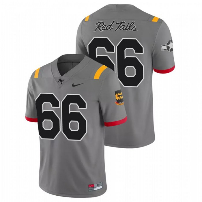 Nolan Laufenberg Air Force Falcons Game Anthracite Red Tails Alternate Jersey