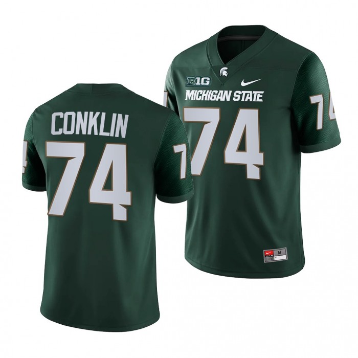 Michigan State Spartans Jack Conklin Green Jersey College Football NFL Game Jersey-Men
