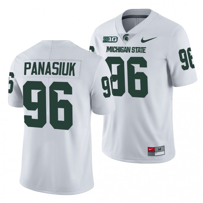 Michigan State Spartans Jacub Panasiuk Men Jersey 2021-22 Limited College Football Jersey-White