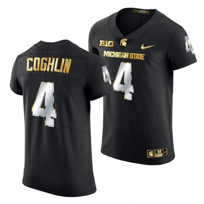 Michigan State Spartans Matt Coghlin Jersey Black Golden Edition