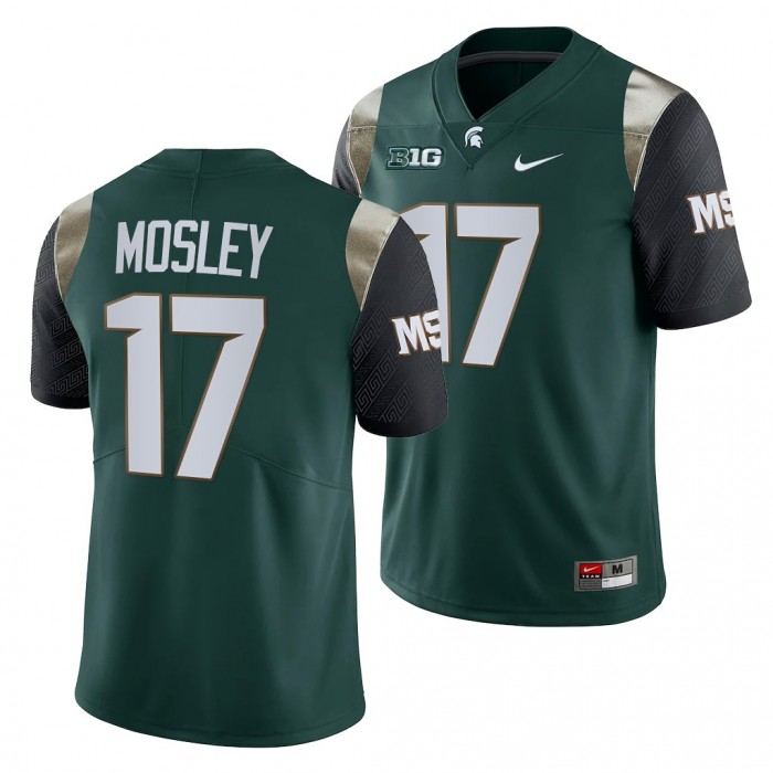 Michigan State Spartans Tre Mosley Men Jersey 2021-22 College Football Limited Jersey-Green