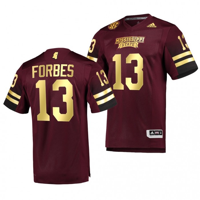 Mississippi State Bulldogs Emmanuel Forbes Maroon Jersey 2021-22 Special Game Premier Football Jersey-Men