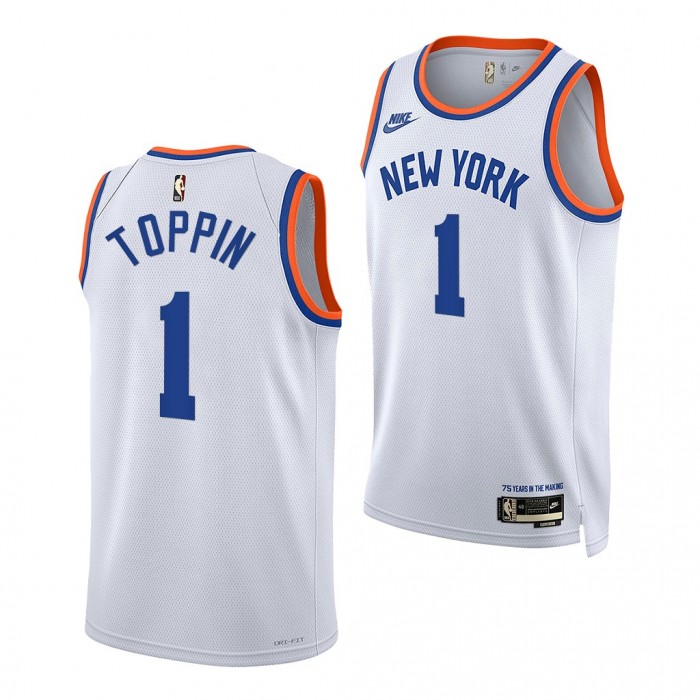 2020 NBA Draft Obi Toppin Knicks Year Zero Jersey White #1