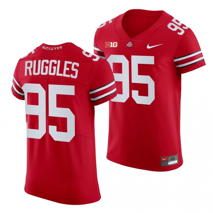 Ohio State Buckeyes Noah Ruggles College Football Men Jersey-All Scarlet