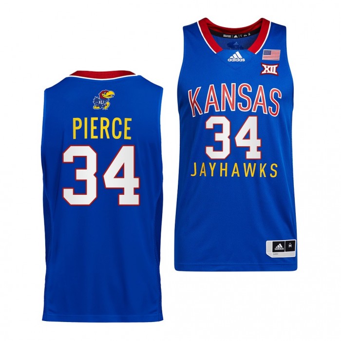 Paul Pierce Jersey Kansas Jayhawks College Basketball Throwback Jersey-Royal