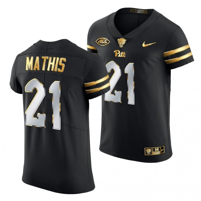 Pitt Panthers Damarri Mathis Jersey Black Golden Edition
