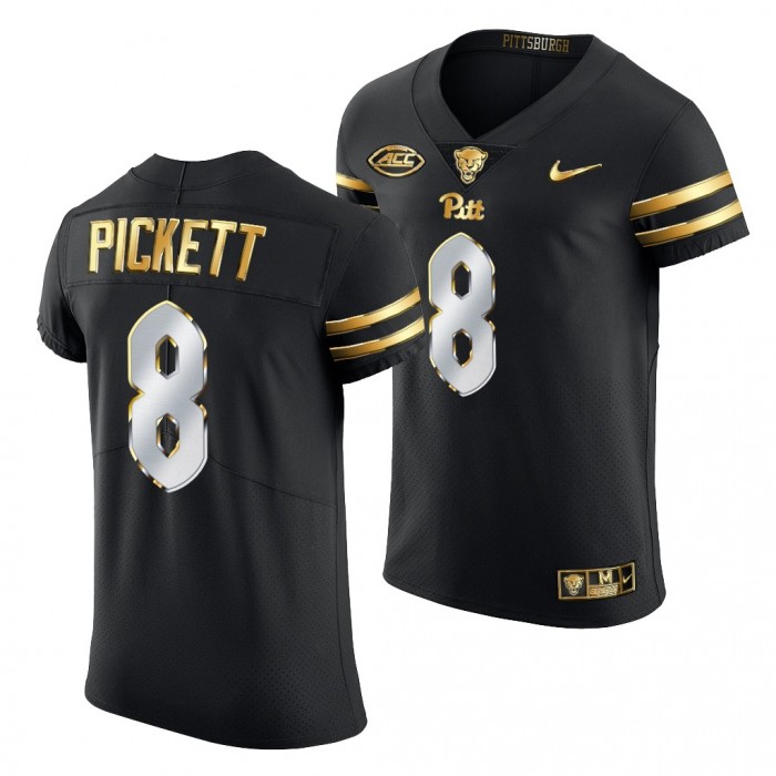 Pitt Panthers Kenny Pickett Jersey Black Golden Edition