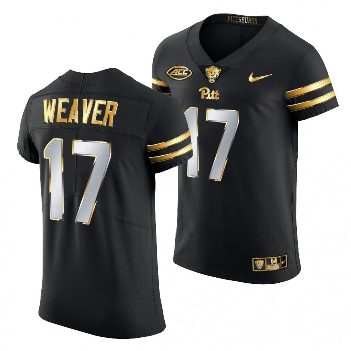 Pitt Panthers Rashad Weaver Jersey Black Golden Edition