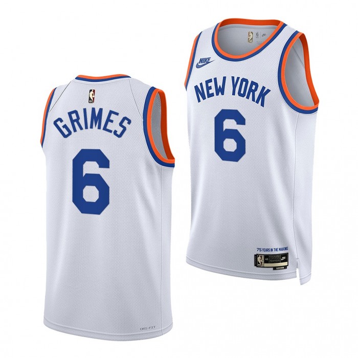 Quentin Grimes Knicks Year Zero Jersey 2021-22 Classic Edition White