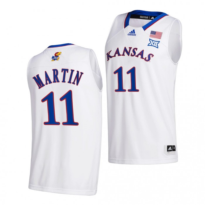 Remy Martin Jersey Kansas Jayhawks 2021-22 College Basketball Home Jersey-White