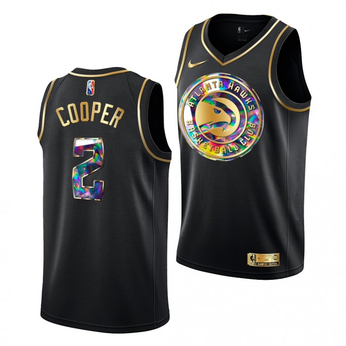 Sharife Cooper Hawks Diamond Logo Jersey 2021-22 Golden Edition Black
