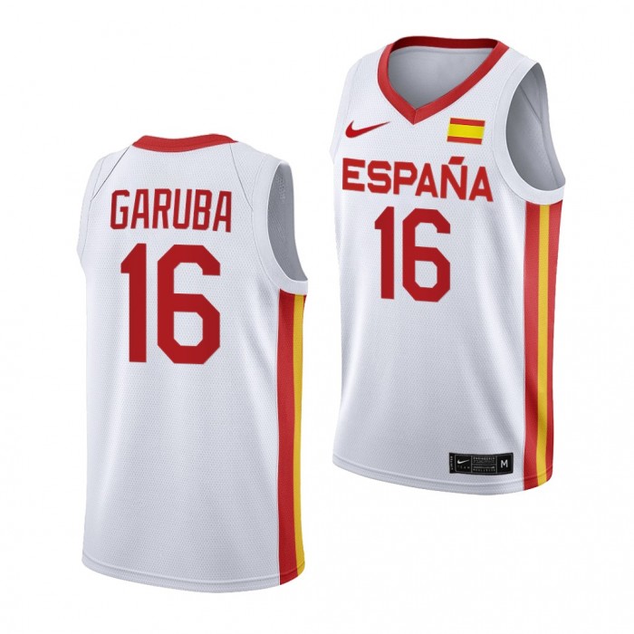 Usman Garuba #16 Spain Basketball 2021 Tokyo Olymipcs Limited Jersey-White