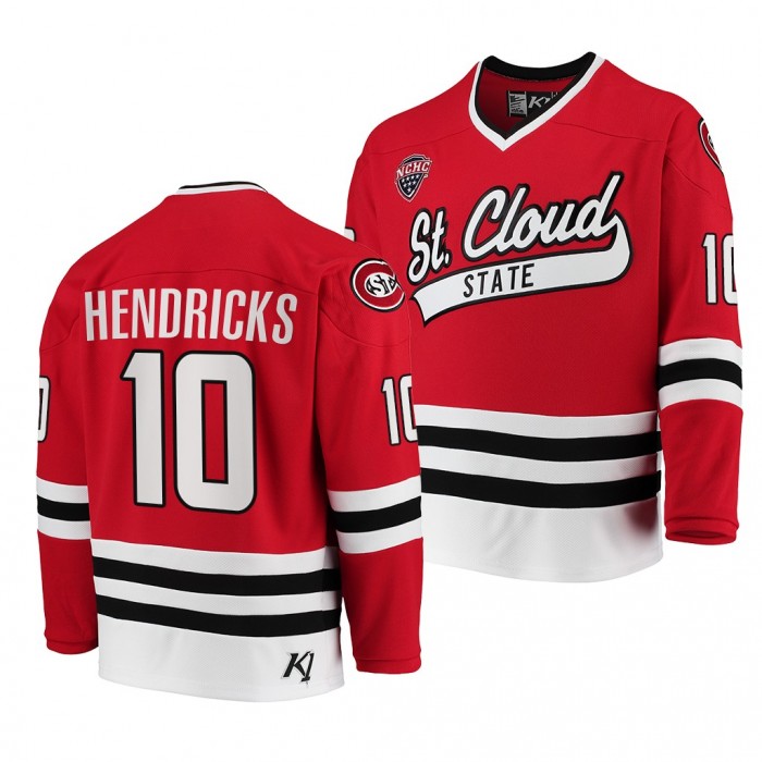 Matt Hendricks St. Cloud State Huskies Red Away Jersey College Hockey