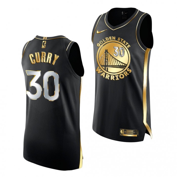 NBA Draft Stephen Curry #30 Warriors Black Jersey