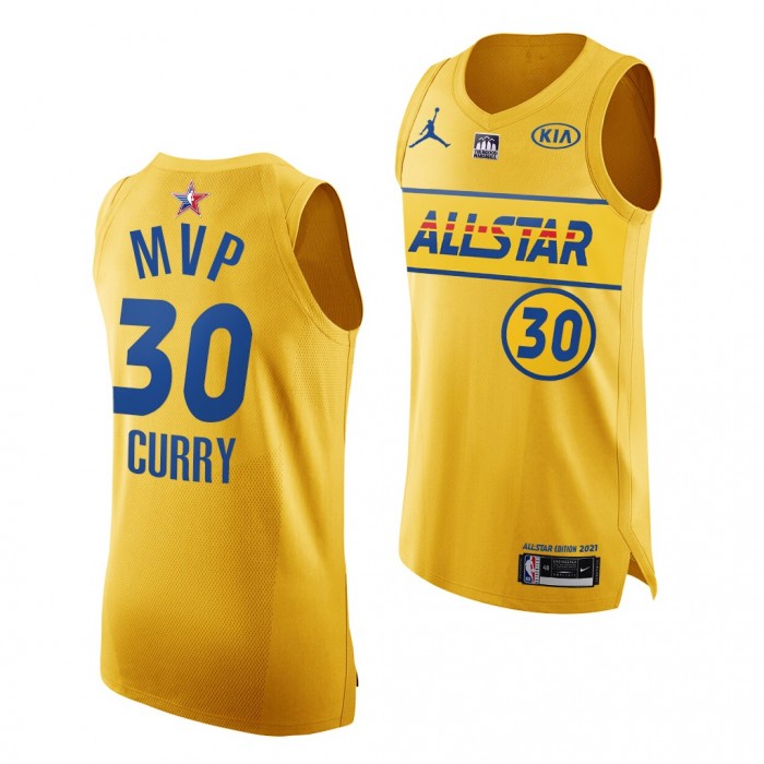 NBA Draft Stephen Curry #30 Warriors Gold Jersey