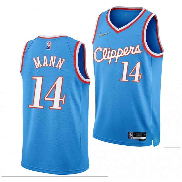 Florida State Seminoles 2019 Draft Terance Mann Clippers Blue #14 Jersey City Edition