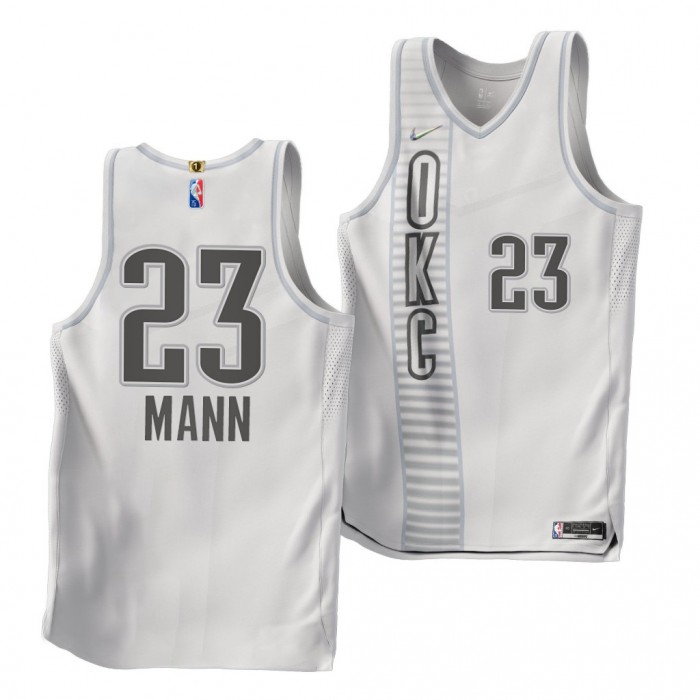 Tre Mann Thunder 75th Authentic Jersey 2021-22 City Edition White