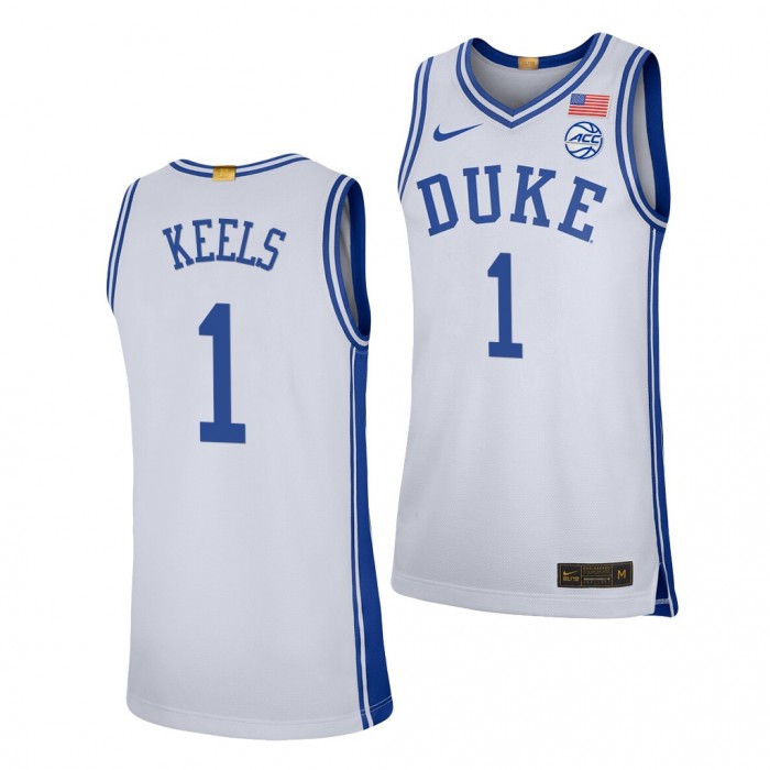 Trevor Keels Duke Blue Devils White Jersey 2021-22 College Basketball Limited Shirt