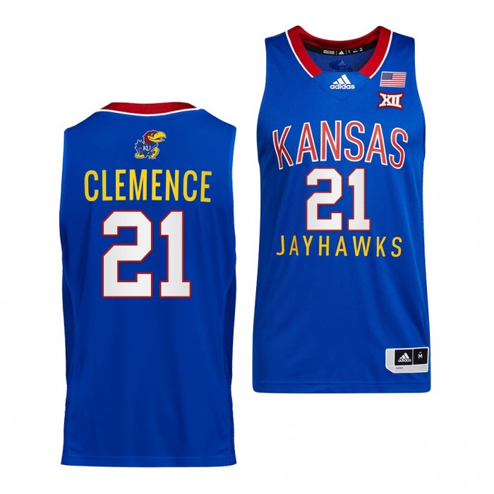 Zach Clemence Jersey Kansas Jayhawks College Basketball Throwback Jersey-Royal