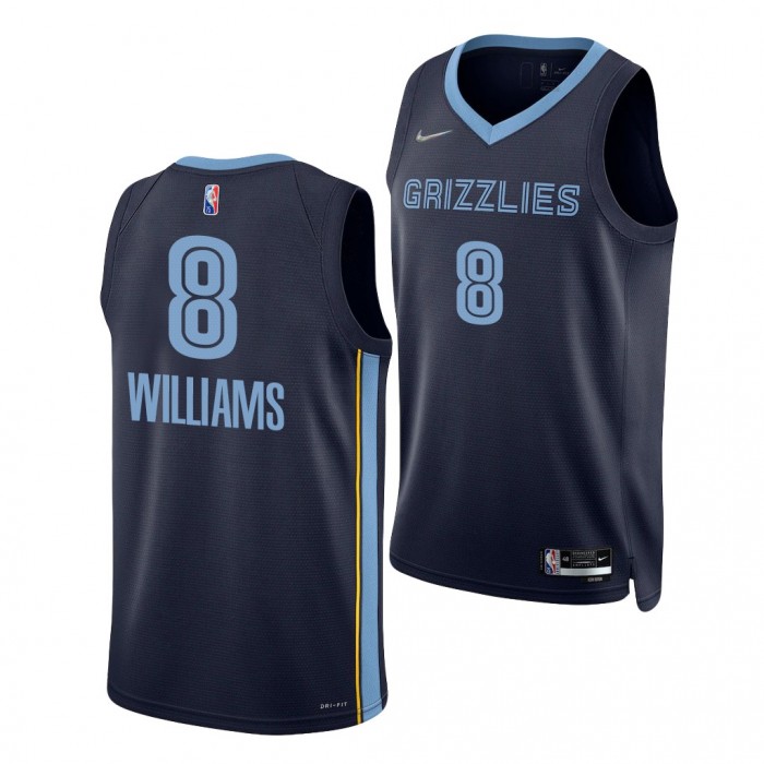 Ziaire Williams Grizzlies 75th Anniversary Diamond Jersey 2021-22 Icon Edition Navy