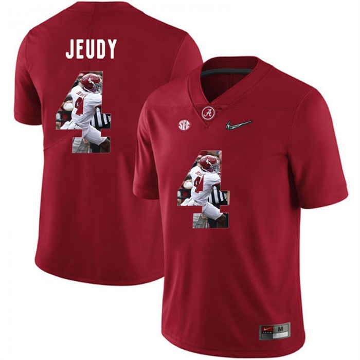 Alabama Crimson Tide Football Red College Jerry Jeudy Jersey