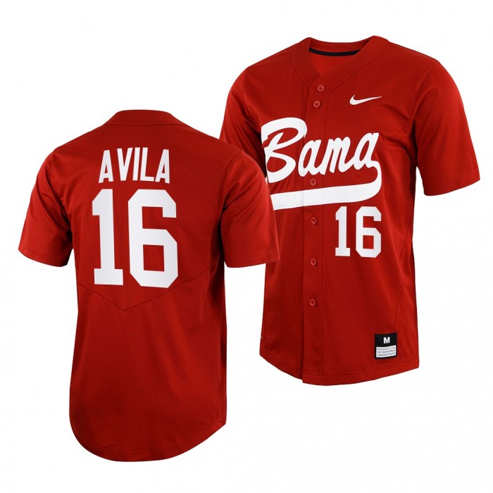 Alex Avila Alabama Crimson Tide College Baseball Men Jersey-Crimson