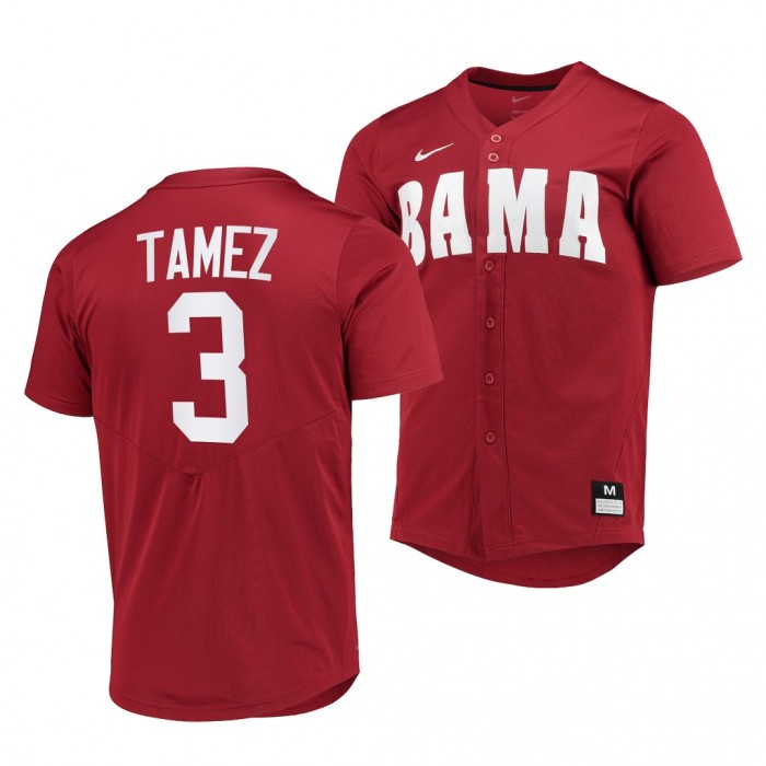 Dominic Tamez Alabama Crimson Tide 2022 College Baseball Men Jersey-Crimson